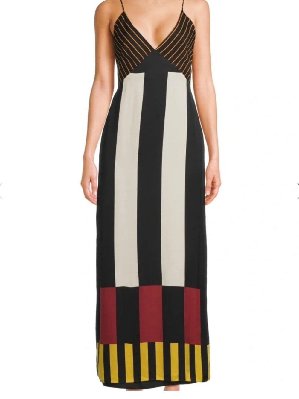 CALA de la Cruz (xs) Gil Abstract Sleeveless Maxi-Dress